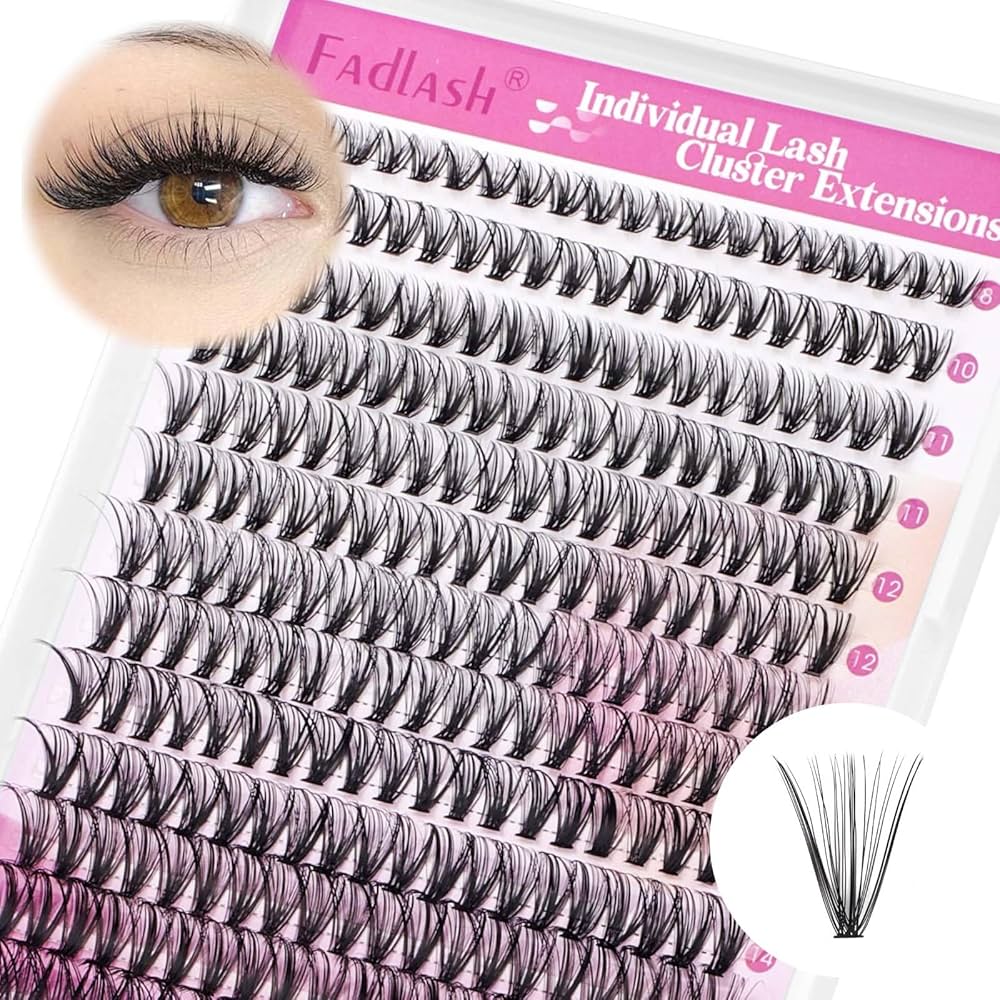 30D Faux Mink Cluster Lash Kit – C Curl (8–12mm)