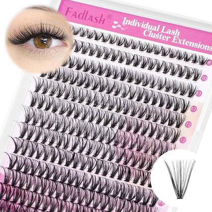 30D Faux Mink Cluster Lash Kit – C Curl (8–12mm)
