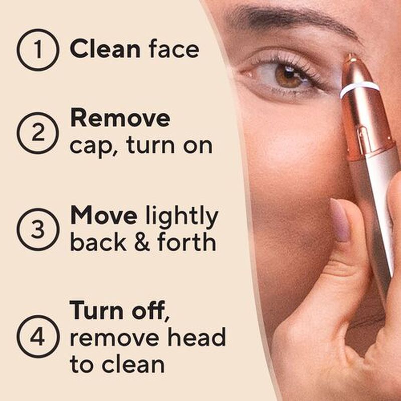 3-in-1 Facial Hair Remover & Eyebrow Trimmer