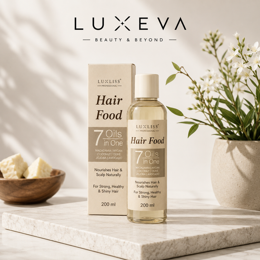 Luxeva Hair Food – 7 Oils in 1 Herbal Hair Nourishing Formula