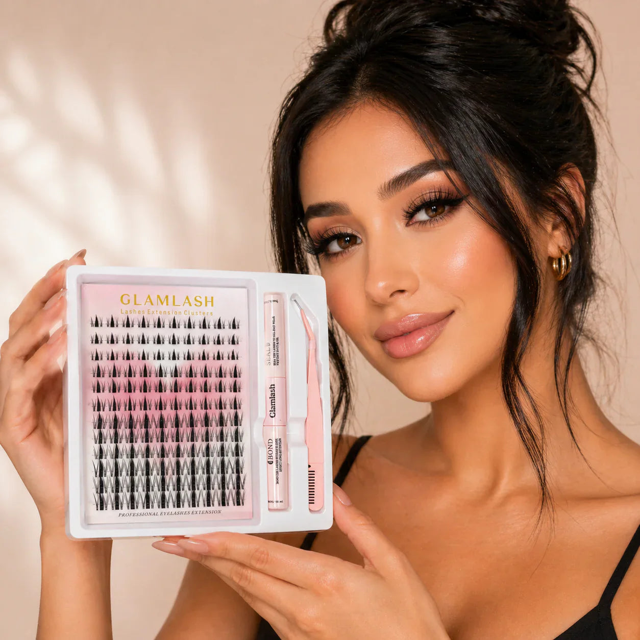 30D Faux Mink Cluster Lash Kit – C Curl (8–12mm)