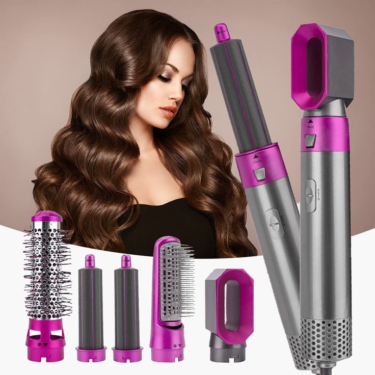 5-in-1 Hair Styler &amp; Volumizer – Dry, Curl, Straighten &amp; Volumize with One Tool