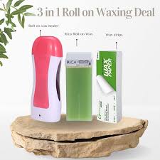Set Of 3 - Rica Wax Deal (Depilatory Machine + Rica Roll-On Wax + Wax Papers)