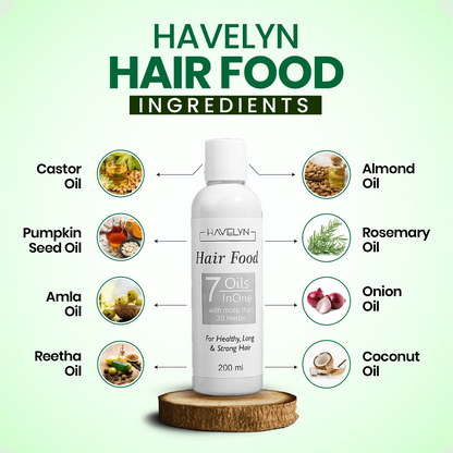 Luxeva Hair Food – 7 Oils in 1 Herbal Hair Nourishing Formula