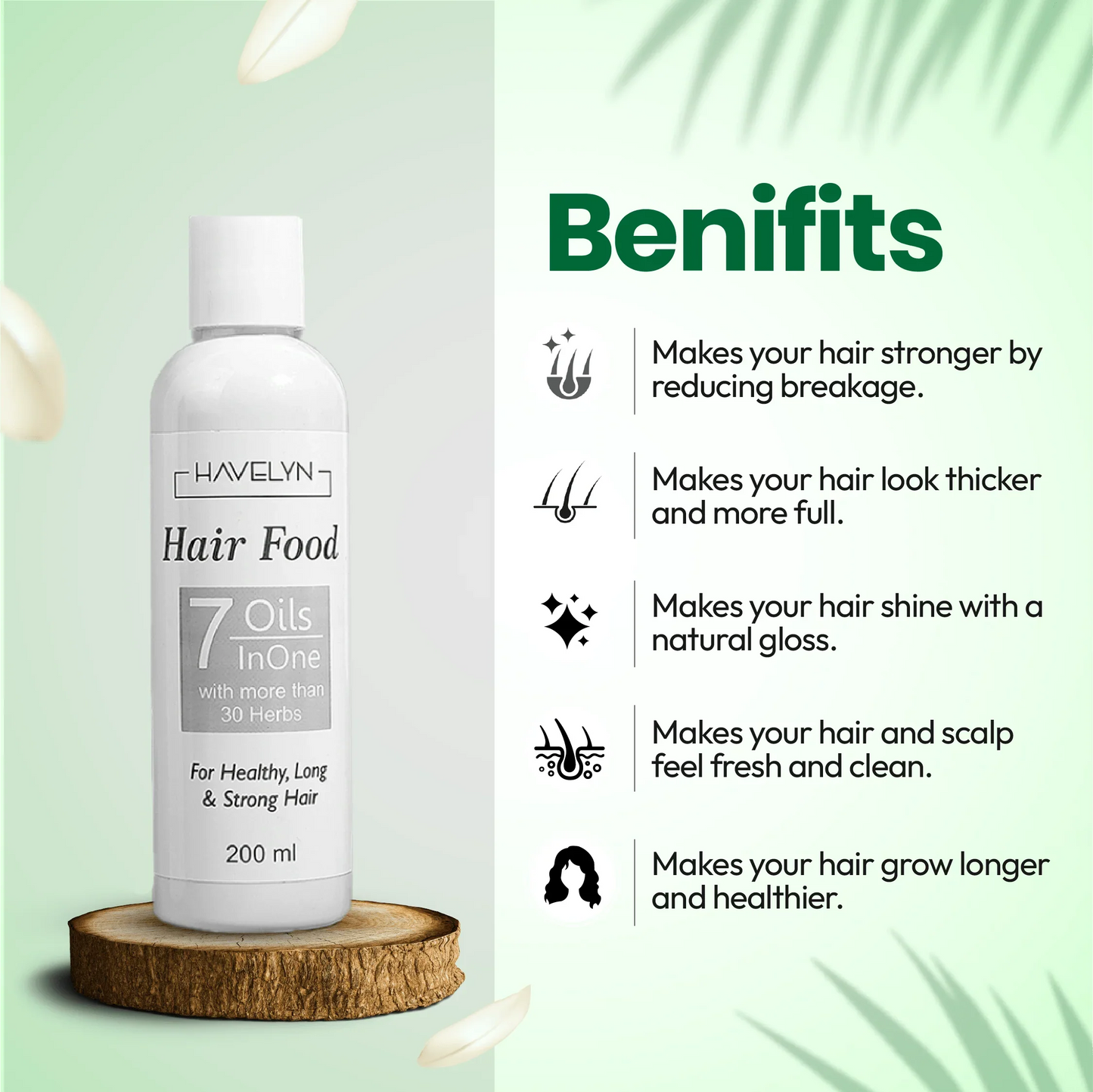 Luxeva Hair Food – 7 Oils in 1 Herbal Hair Nourishing Formula