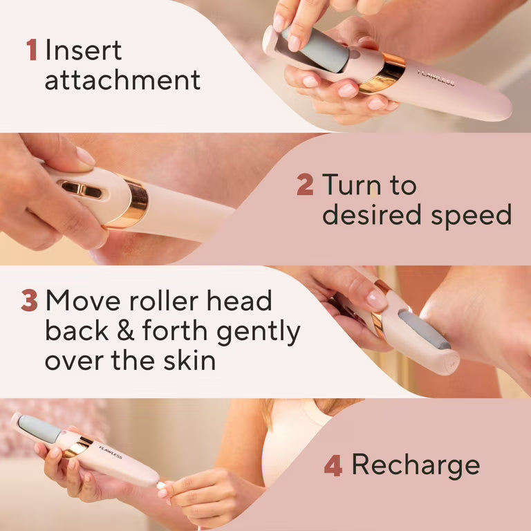 Electric Foot Callus Remover Pedicure - Flawless Pedi Rechargeable Tool File