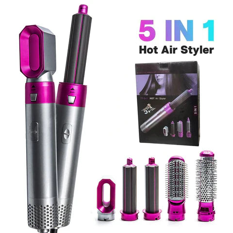 5-in-1 Hair Styler &amp; Volumizer – Dry, Curl, Straighten &amp; Volumize with One Tool