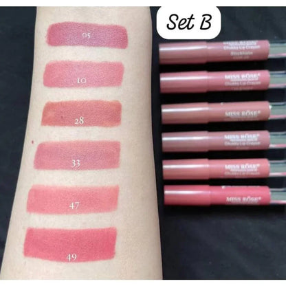 Miss Rose Lip Crayon 6pcs Set
