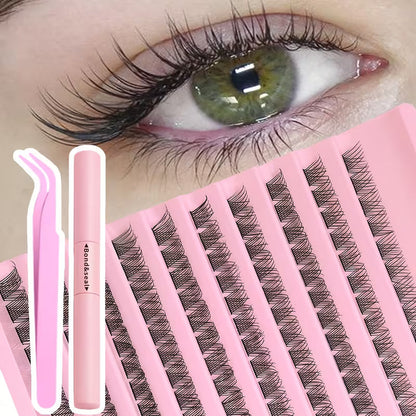 30D Faux Mink Cluster Lash Kit – C Curl (8–12mm)