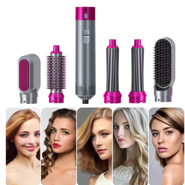 5-in-1 Hair Styler &amp; Volumizer – Dry, Curl, Straighten &amp; Volumize with One Tool