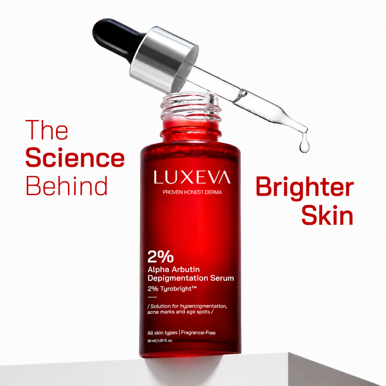 LUXEVA 2% Alpha Arbutin Depigmentation Serum with Tyrobright™